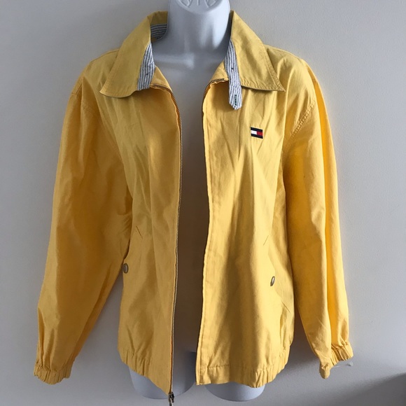 Tommy Hilfiger 100% Cotton Yellow Women’s Spring Oversized Jacket 90”s Y2K - Picture 16 of 16